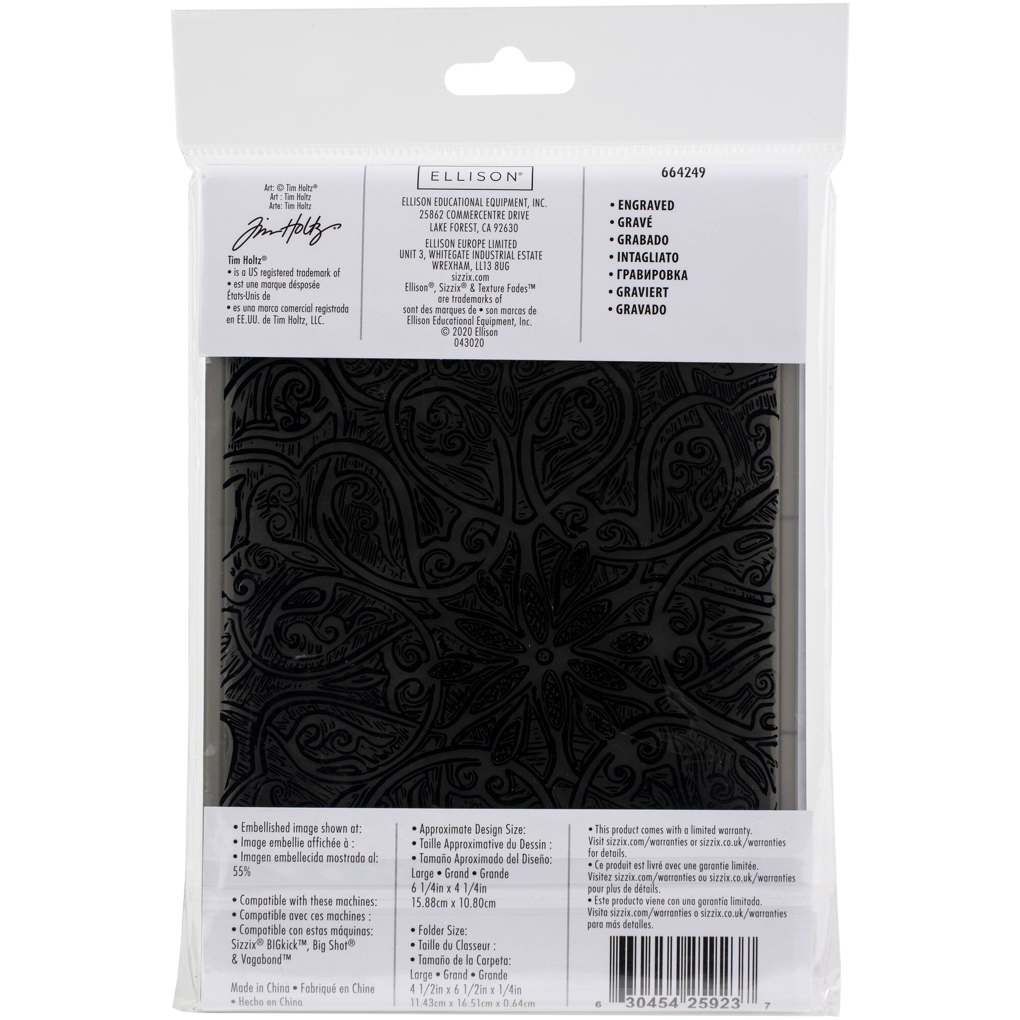 Sizzix® 3D Texture Fades™ Tim Holtz® Engraved Embossing Folder